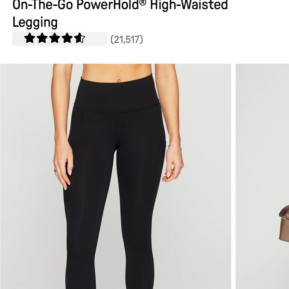 NWT Fabletics High-Waisted Power Hold Leggings